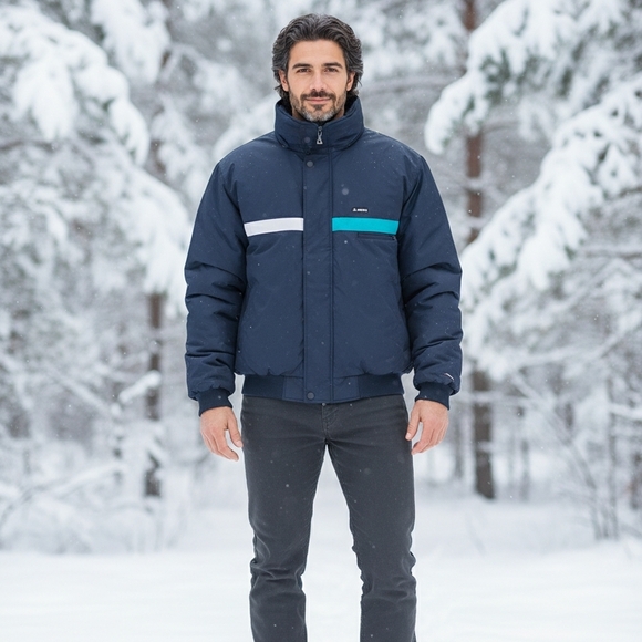 Gerry Weber Men's Navy and Teal Ski Jacket